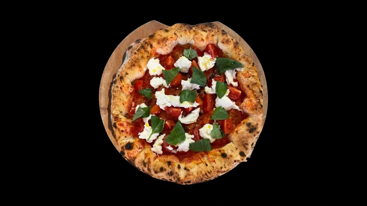 Pizza Fresca cu bordură de ricotta